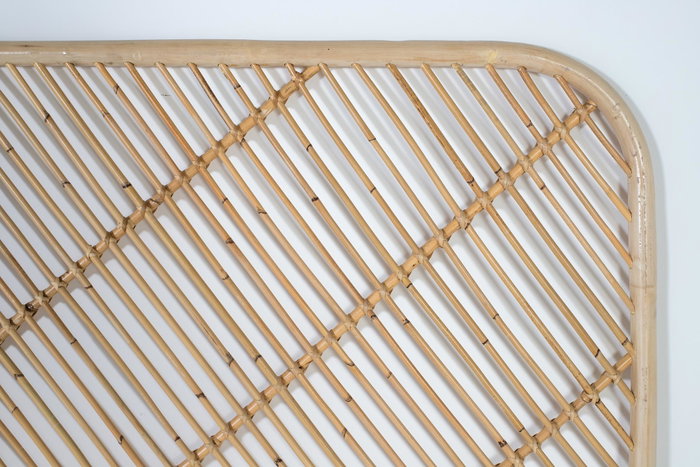 GINER Y COLOMER - Cabecero de Ratán 150 cm, Fabricado a Mano, Natural, Altura 120 cm, Cabecero Artesanal para Cama
